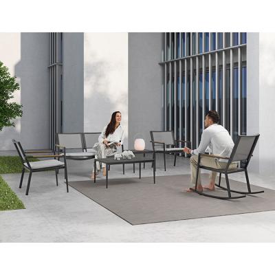 China Easy Carry Garden Sofa Set Garden Patio Furniture Leisure Polo New Design Aluminum Outdoor Sewing 6 Pieces for sale