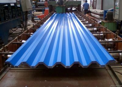 China Blue Powder Coated Corrugated Steel Roofing Sheets Used For Roofing Wall for sale