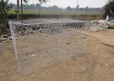 China Dam Protecting Gabion Wire Mesh Basket 350-550N / MM2 Tensile Strength for sale