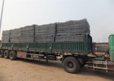 China Custom Plastic Coated Gabion Wire Mesh Boxes Dia 2.0 - 4.0mm Hexagonal Hope Shape for sale