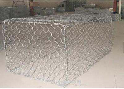 China Zinc Coated Galfan Pvc Coated Gabion Box / Basket Gabion Mesh 100*120mm for sale