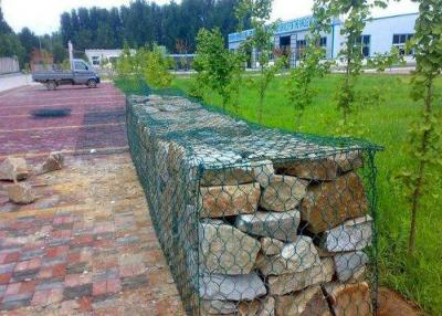 China Überbrücken Sie Schutz Zink beschichteten Gabions-Kasten-Maschendraht/Eisen-Draht Gabions-Korb-Wand zu verkaufen