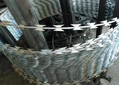 China Heavy Galvanized Sharp Razor Barbed Wire For High Security Place for sale