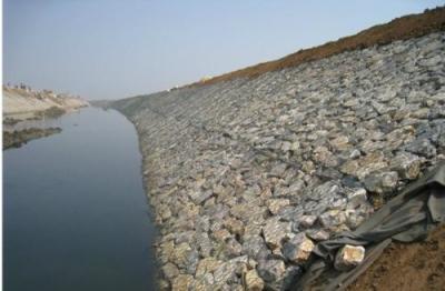 China Hot Dipped Galvanized Gabion Reno Mattress For Rivers , 2*1*0.5 Size for sale