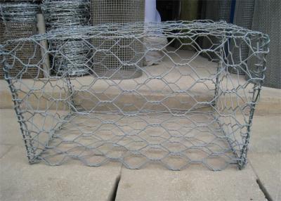 China Woven Wire Mesh Gabion Box Rock Mattress for River Protection Grey Colour for sale