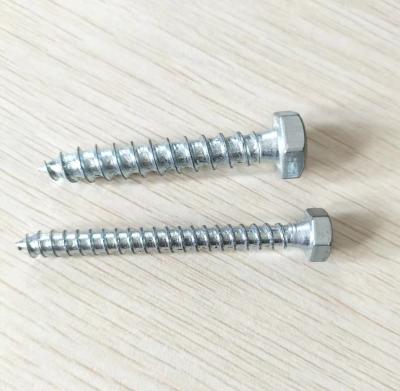 China HEX Hex Head Wood Screw DIN 571 Galvanized Factory Price for sale