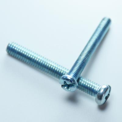 China Pan Slotted Cross Pan Head Machine Screw Cross Recessed Pan Head Screw Oval M3-M8 for sale