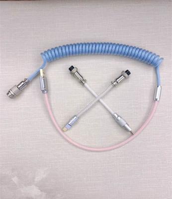 China COMPUTER Kelowna Aluminum USB 3.0 CNC Keyboard Mechanical Data Cable , Coiled Keyboard Cable for sale