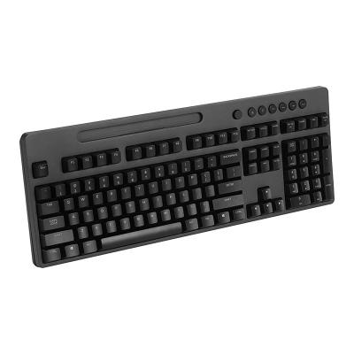 China Plug and Play Low Price Full Size 108keys with Groove Multifunctional Multimedia Type-C Connect Gaming White Light Wired Mechanical Keyboard for sale