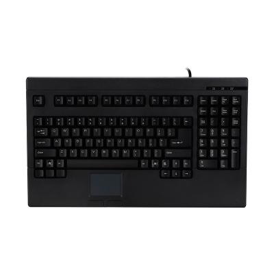 China Plug and play large size standard wired keyboard with touchpad and mouse button for home office office keyboards for sale