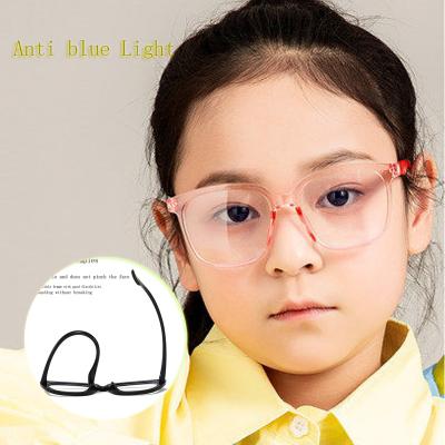 China 100% New Protection Square UV Comfortable Eyeglasses Boys And Girls Personality Glasses Big 400 Eyesight Anti-blue Light Children's Computer Glasses for sale