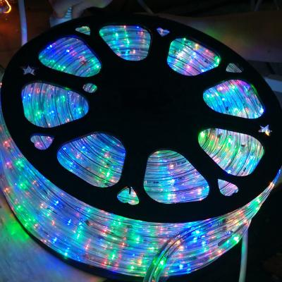 China String Type Waterproof IP 67 Outdoor 100 Meter 220v Round Led Rope Light Color Changing Christmas Holiday Wedding Lighting for sale