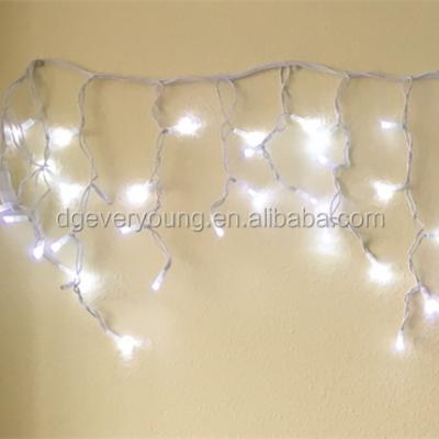 China 8 Modes Garden LED Icicle String Fairy Lights Warm White IP44 Indoor Outdoor IP65 Christmas Holiday Decorating Lights for sale