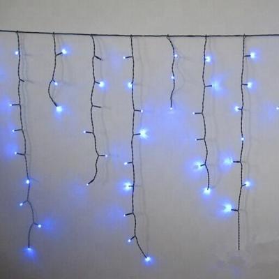 China String Type Waterproof SAA IP 67 Rubber Cable Led Icicle String Lighting Fairy Garland Holiday Christmas Lighting String for sale