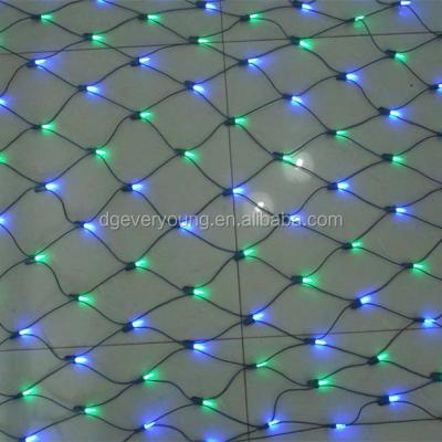 China MESH 230v NET IP44 Led RGB Net Light Fairy Glitter Garden Xmas Wedding Christmas Tree Flash Party Decoration for sale