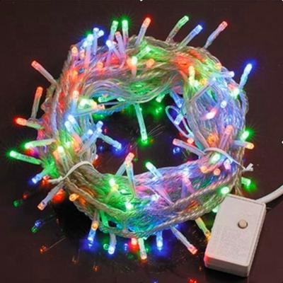 China Garden 10m 100leds IP 44 8 Modes Controller Chasing Effect Outdoor LED Twinkle String Lights For Christmas Holiday Decor for sale