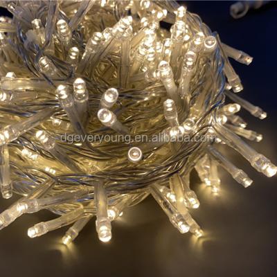 China Warm White Transparent Twinkle String Garden Christmas LED Electric Fairy Lights For Wedding Party Xmas Holiday Decor for sale