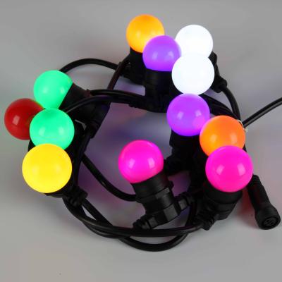 China IP67 Type Waterproof E27 Round String Cable Led String Fairy Lights Holiday Lighting Festoon Light Belt Light For Party Holiday Decoration for sale