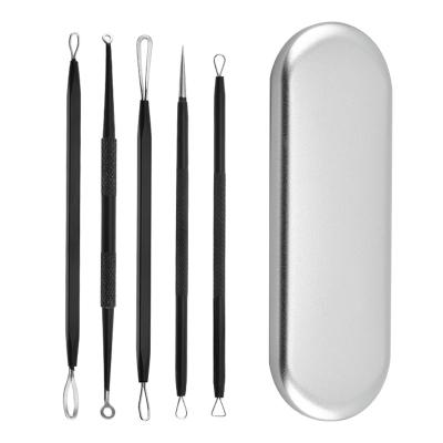 China Stainless + Home Iron RF Remover RF Acne Remover Fractional Micro Needle Set 5 Pcs Stainless Steel Blackhead Removing Tool for sale