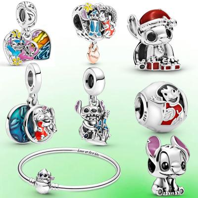 China Wholesale DIY S925 Sterling Silver Dot And Lilo Charm Jewelry From High Quality Factory for sale