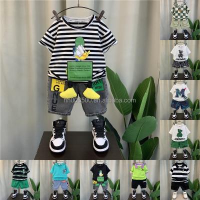 China Two-piece set of new boy's summer Chinese style shirt children's casual short-sleeved clothing for sale