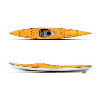 China 2021 New Design Lightweight Kayak Single Size Fishing Quality 14' Rigid Thermoformed Kayak Sit In Sea Kayak for sale