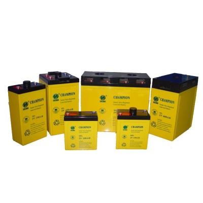 China Champion 2V150AH GEL battery 2V450AH 2V600AH Solar battery Lead Acid battery manufacture for sale