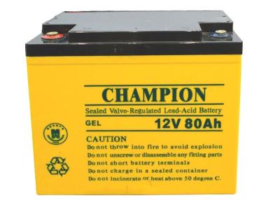 China China Champion Solar GEL Battery 12V80AH NP80-12-G Sealed Lead Acid Solar GEL Battery, Deep Cycle Solar GEL Battery for sale