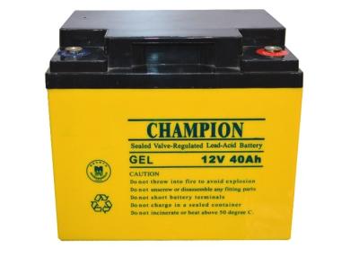 China China Champion Solar GEL Battery 12V40AH NP40-12-G Sealed Lead Acid Solar GEL Battery, Deep Cycle Solar GEL Battery for sale