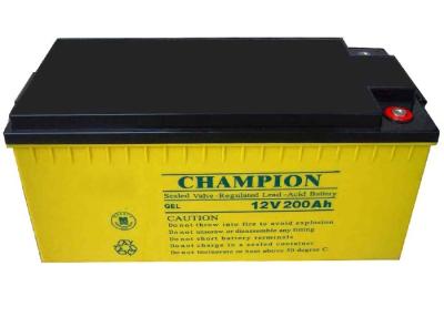 China China Champion Deep Cycle Battery 12V200AH NP200-12-G Sealed Lead Acid Solar GEL Battery for sale