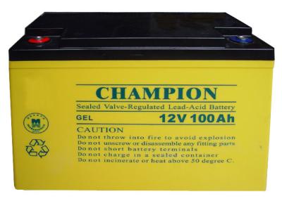 China China Champion Deep Cycle Battery 12V100AH NP100-12-G Sealed Lead Acid Solar GEL Battery for sale