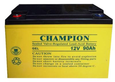 China China Champion Deep Cycle Battery 12V90AH NP90-12-G Sealed Lead Acid Sola GEL Battery for sale