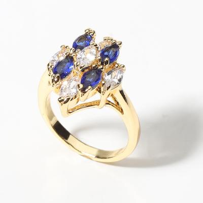 China TRENDY New Design Women Accessories Hot Selling Natural Classic Halo Gemstone Rings Fine Jewelry for sale