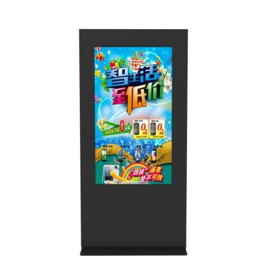 China Floor Standing 43 Inch Digital Interactive Kiosk Outdoor Advertising Screen Battery Operated Android Media Player Portable Ip65 Display for sale