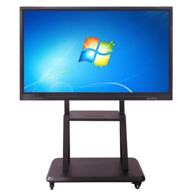 China Education/Training/Office 55 65 70 86 Inch LCD Interactive Whiteboard Touch Screen Teaching Equipment TV Kiosk With Molded Screen Software For Classroom for sale