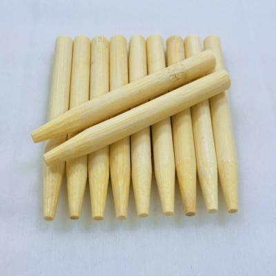 China Easily cleaned bamboo sticks with tapered blunt end for pre rolled cones with custom logo for sale