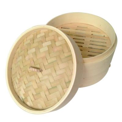 China Factory Price Sustainable Sales Nice Price 30Cm High Grade Bamboo Steamer Basket for sale