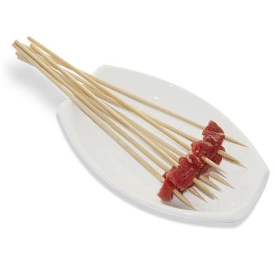 China Food Grade Easily Cleaned Round Barbecue Appetizer Kebab Bamboo Made Skewer Picks Plant for sale