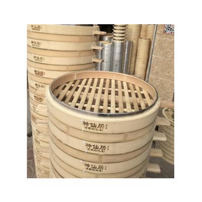 China Sustainable High Quality Competitive Price 8 Inch 9Inc 2 Row Bamboo Steamer for sale