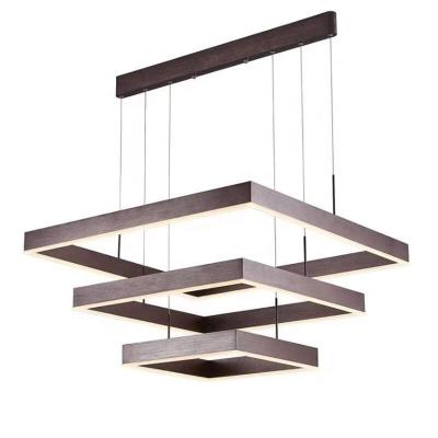 China Fashion made in china plastic 3 level led part chandelier aluminum stair pendant light for sale