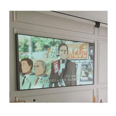 China View 120 Inch 16:9 Wall Mount PVC Fixed Frame Projection Screen Home Theater Soft White Cinema for sale