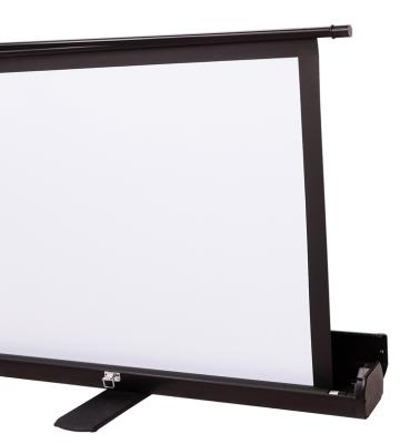 China 16:9 100inch High Quality Portable Floor Projector Projector Screen Stand Portable Projection Screen Floor Raise for sale