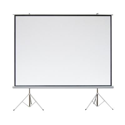 China Portable 4:3 Matte White Projector Screen Tripod Portable Foldable Floor Stand 150 Inch for sale