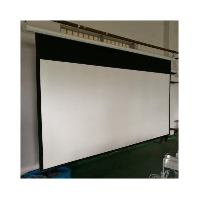 China Wholesale Electric Matte White 16:9 150 Inch Motorized Projector Electric White Screen for sale