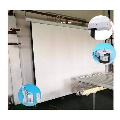 China 150 Inch Projector Screen Electric Premium Movie Quality Matte White Projection Cinema for sale