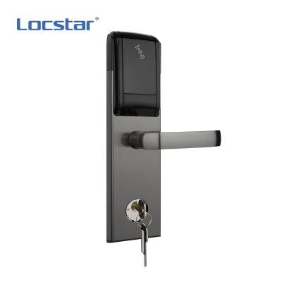 China 304 Stainless Steel Secure Locstar Rfid Digital Combination Hotel Smart Card Reader Locking System Hotel Aluminum Door Lock for sale