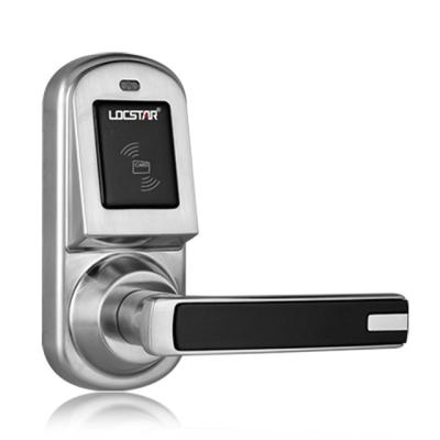 China Hotel /Apartments /Office Locstar Software Home Smart Electronic Safe Card Key With Handle Door Digital Smart Door Lock for sale