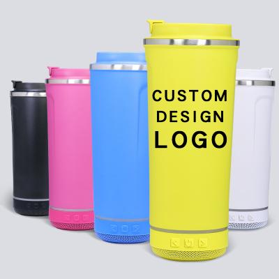 China Double Wall Stainless Steel Wireless Tumbler USB Speaker Music Cup 20oz Wireless Double Wall Stainless Steel Tumbler Charging Beer Mug Music Speaker Wine Mugs for sale