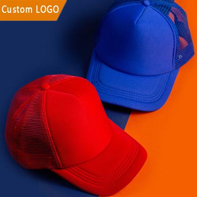 China OTTO Golf Foam Mesh Gorras Gorros Streetwear Cheap Cotton Wholesale Custom Baseball Hat 5 Panel Logo Trucker Hat for sale