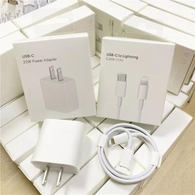 China Original Fast Charging Palladium 20W USB-C Charger Adapter For iPhone 13 12 Pro Max Fast Charger EU USA Plug 20w USB-c Wall Charger for sale